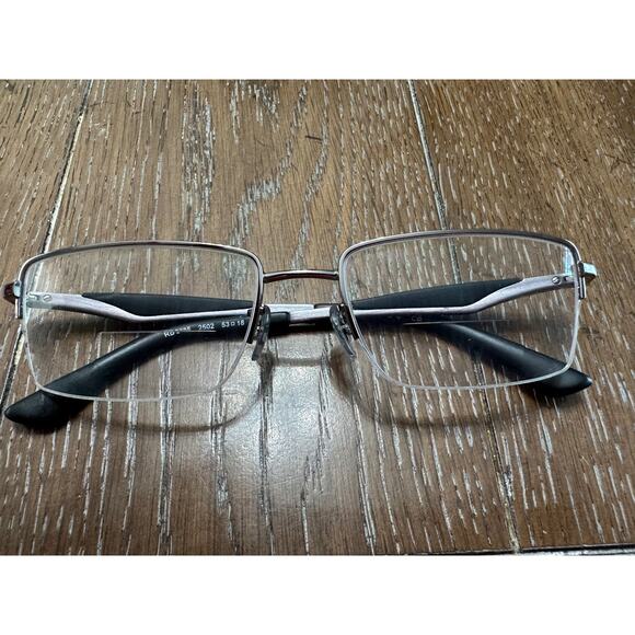 Ray Ban RB6285 2502 Silver & Black Half Rim Eyeglasses FRAMES ONLY 53-18 140 - Picture 1 of 6